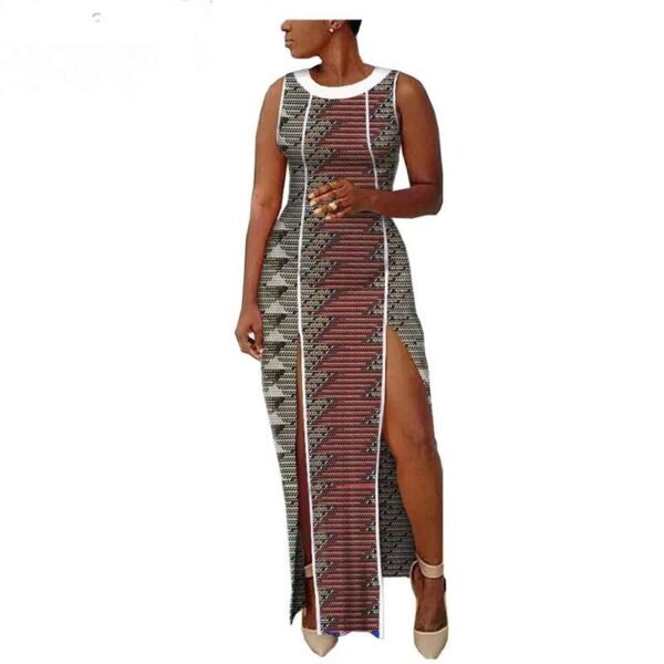 Women O-Neck Sleeveless Maxi Dress