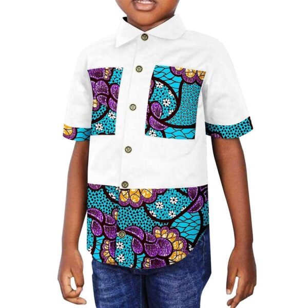 Boy Outfits Patchwork Top Shirt