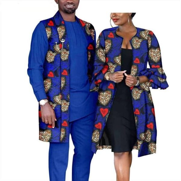 Men Suits Jackets Top and Pant Sets Women Print Long Coats