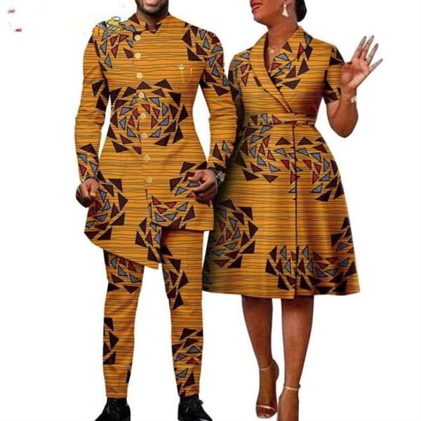 Men Single Breasted suits Women Print Trench Coats