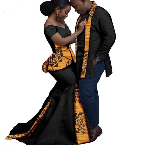 Women's Ruffles Mermaid Dresses Men Ankara Wear