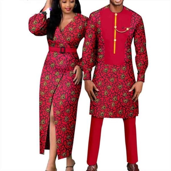 Men Long Top and Pant Sets | Women Split Print Dresses