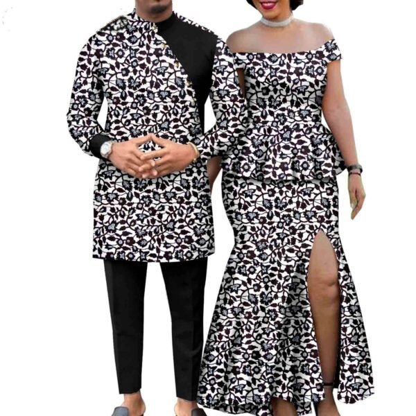 Suits for Men Women Tee and Split Skirt Sets
