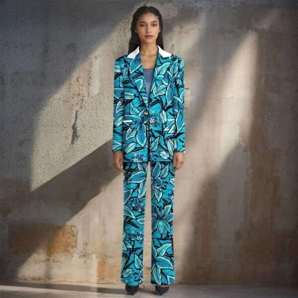 Women Single Breasted Blazer and Pants Set