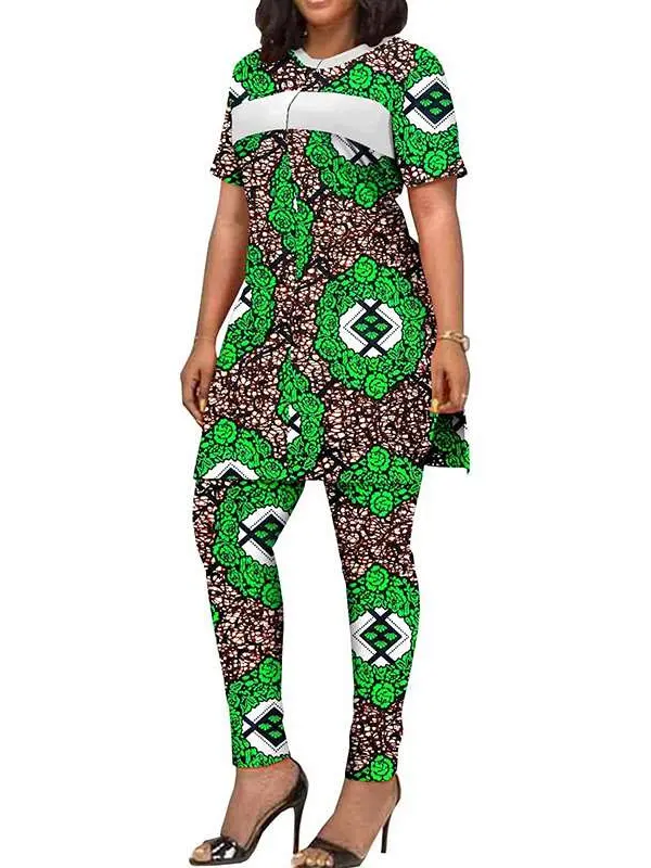 African Clothing for Women Dashiki Jackets and Ankara Pants Plus Size Set Wst11 - Image 11