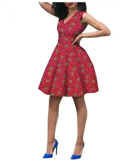 African Mini Dresses for Women African Clothing Robe Maxi Dress Wdr14