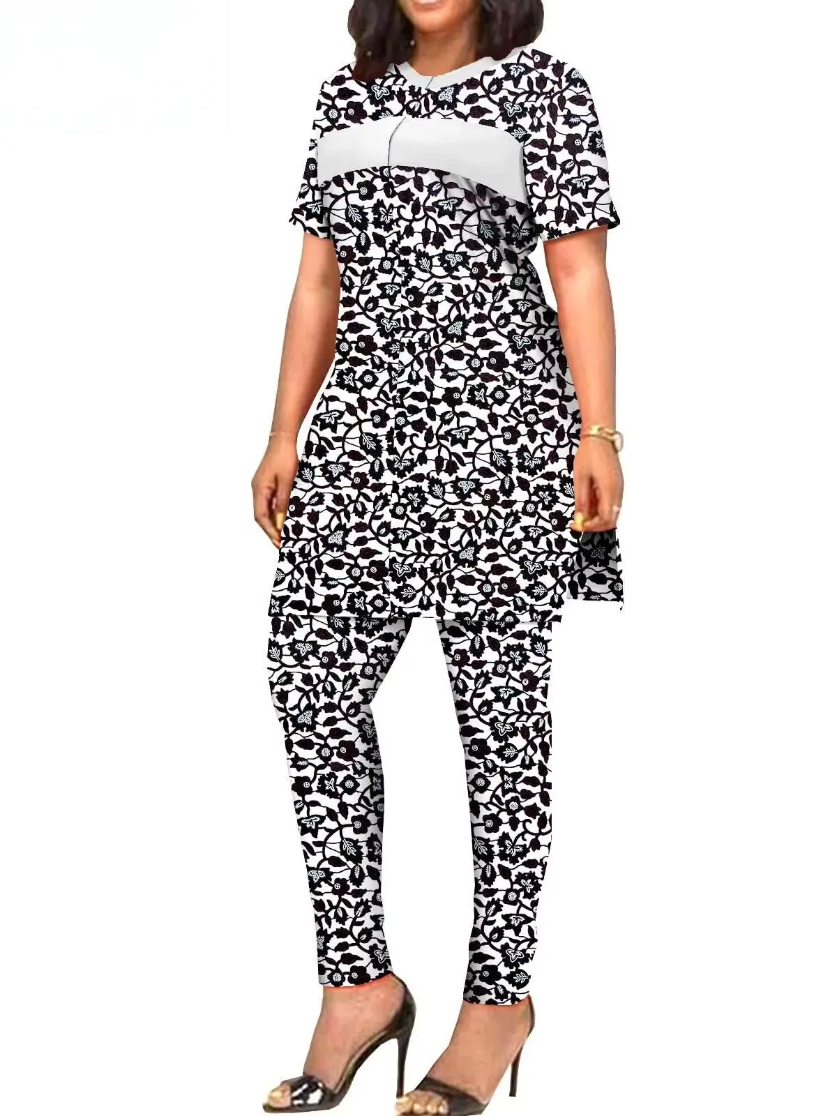 African Clothing for Women Dashiki Jackets and Ankara Pants Plus Size Set Wst11 - Image 15