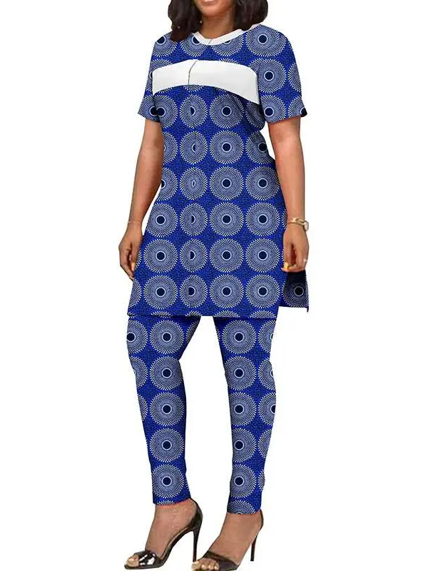 African Clothing for Women Dashiki Jackets and Ankara Pants Plus Size Set Wst11 - Image 17