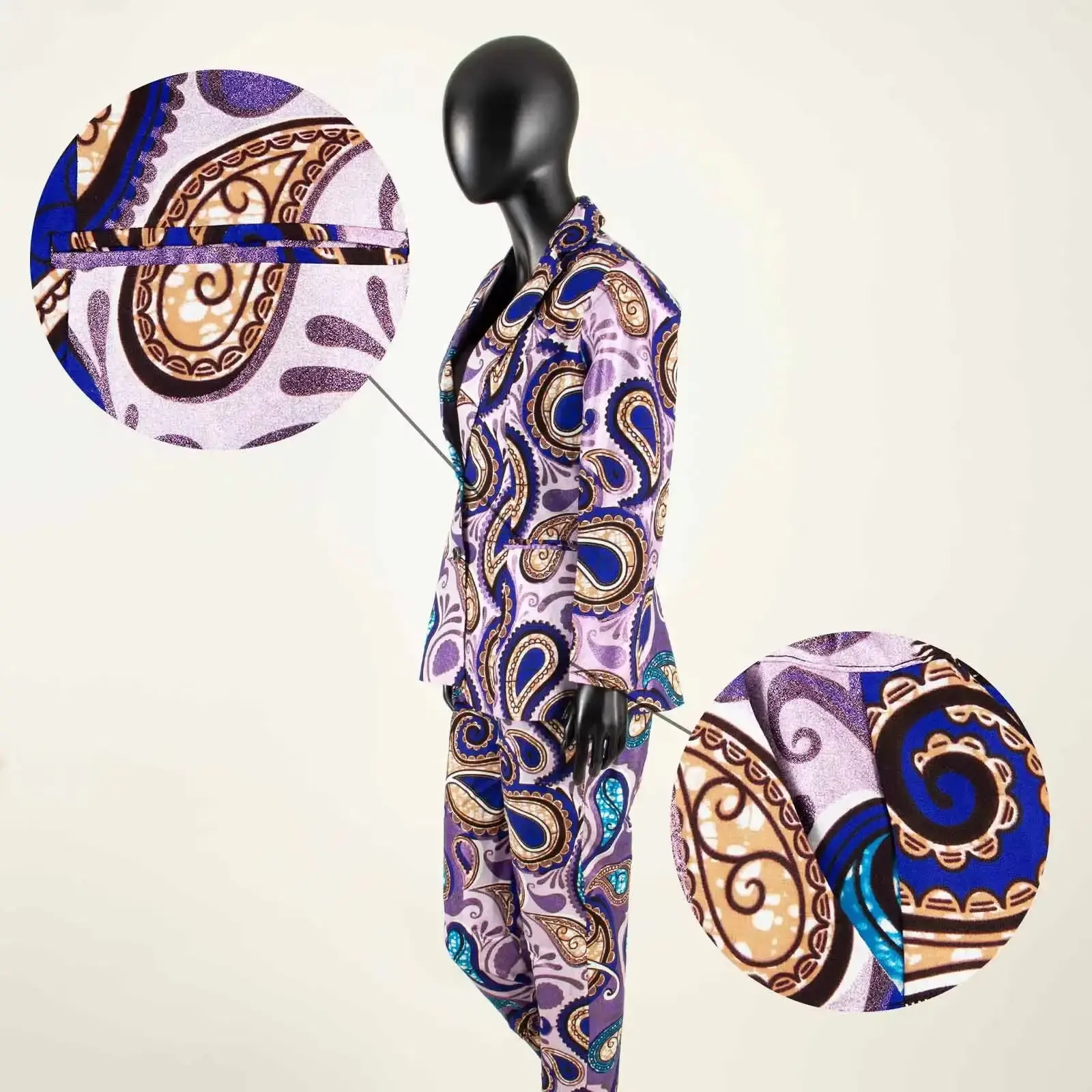 African Clothing for Women Dashiki Coats and Print Pants 2 Piece Set Wst22 - Image 14