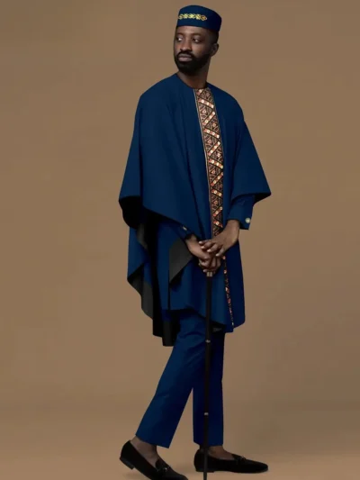 African Clothing For Men Agbada Dashiki Shirts Pants and Hats Acmt45